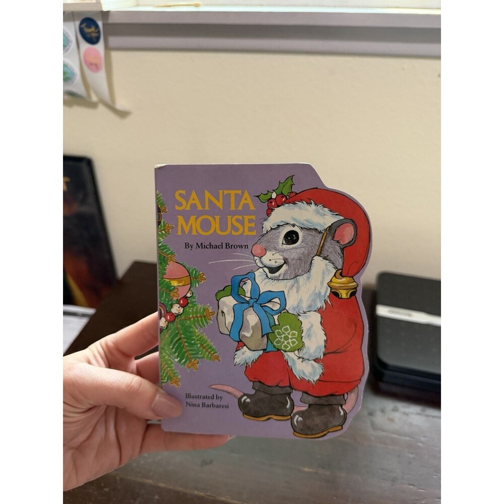 Santa Mouse By Michael Brown 1988 Printing Vintage Kids Christmas Book